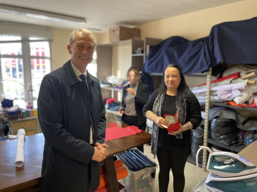 Mr le député Garot en visite