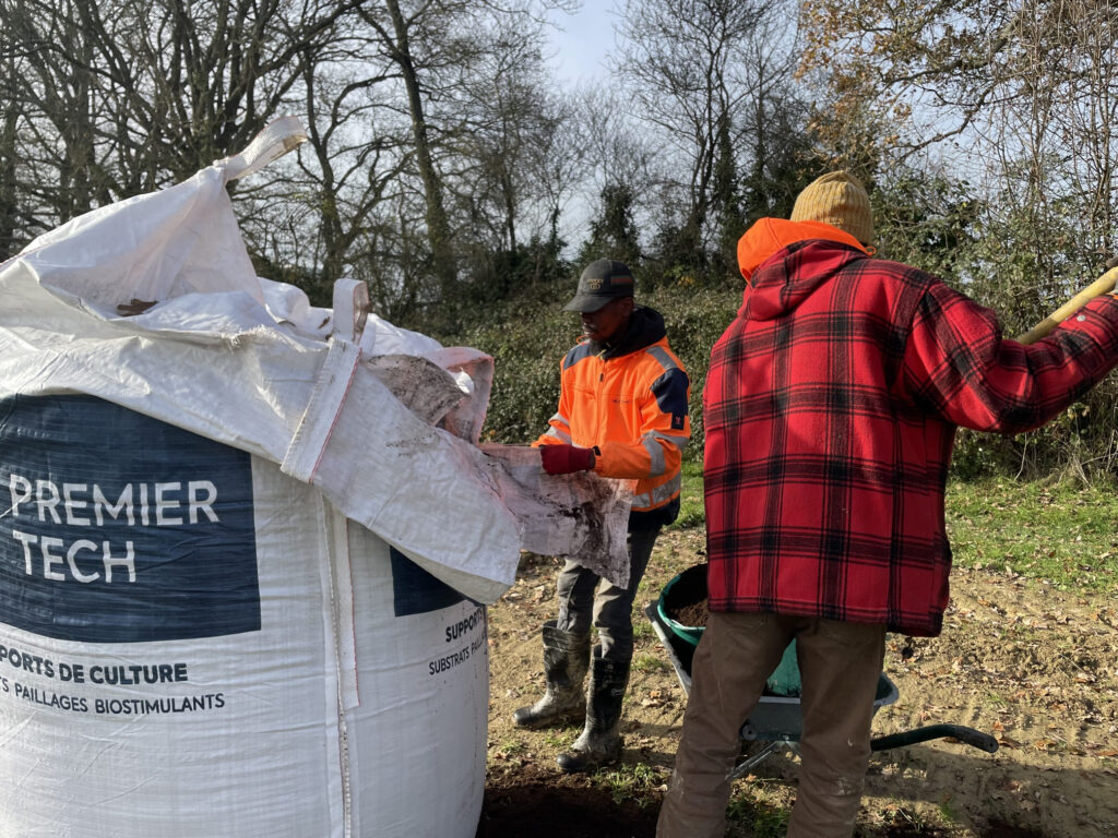 Un gros sac de terreau